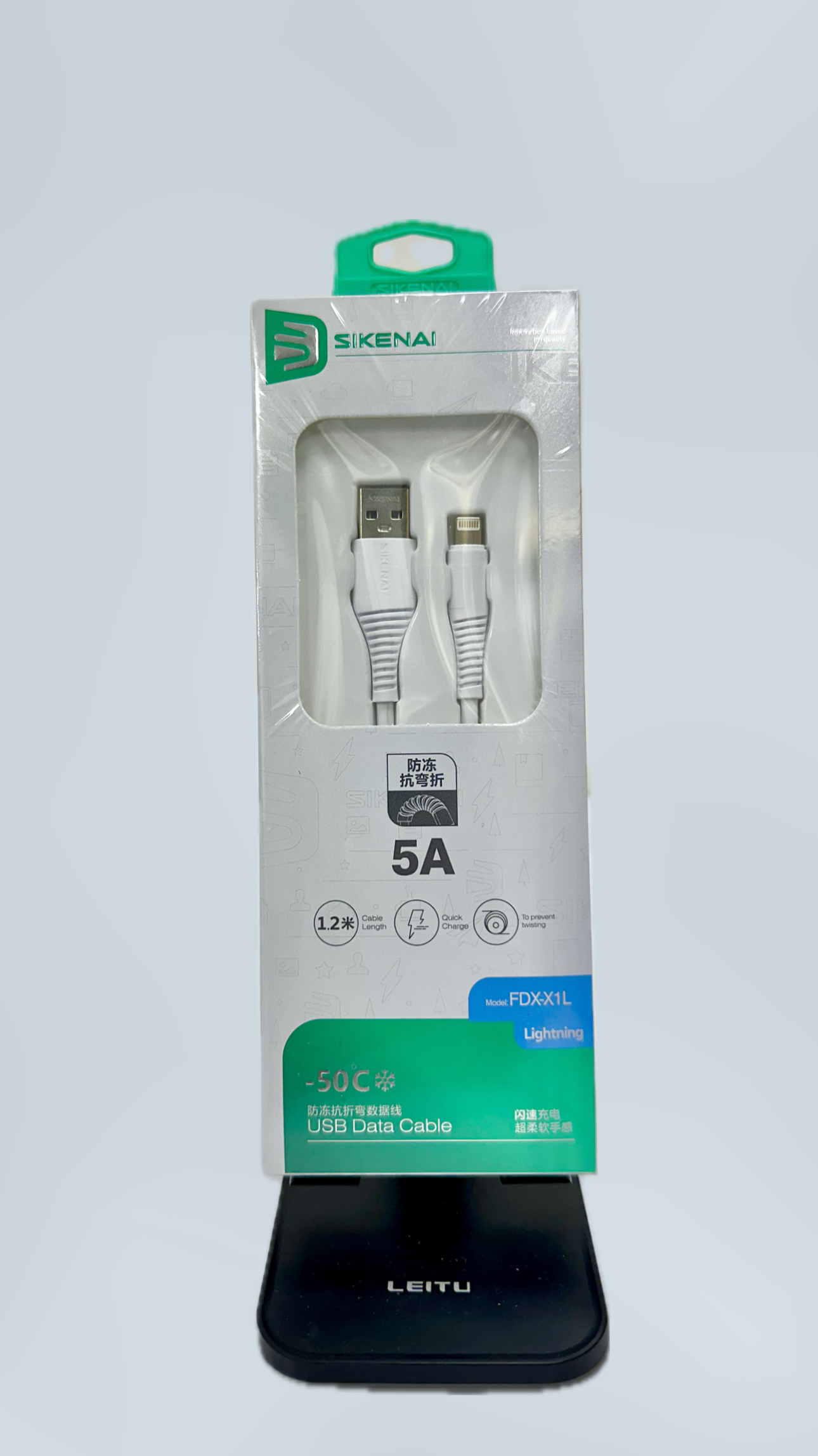 کابل شارژ آیفون لایتنینگ برند سیکنایی مدل fdx-x1l